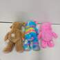 Bundle of 3 Assorted Build-A-Bear Stuffed Animals And 1 Care Bear Stuffed Animal image number 3