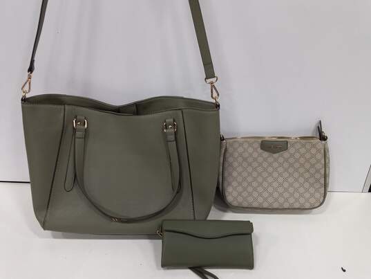 Green Tote Purse with Wallet & Crossbody Bag image number 1
