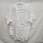 NWT Michael Kors MN's Basic White Slim Fit 100% Linen Short Sleeve Shirt Size XL image number 2