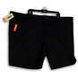 NWT Mens Black Supreme Flex Flat Front Slash Pockets Chino Shorts Size 54 image number 1