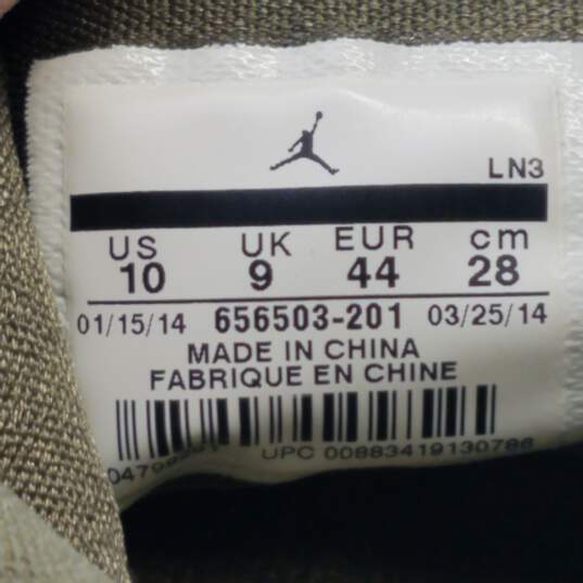 Nike Air Jordan Future Iguana Army Green, White Sneakers 656503-201 Size 10 image number 7