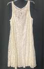 Carmen Marc Valvo Women's Ivory Lace Dress- Sz 18W NWT image number 1