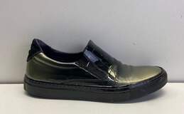 Robert Graham Patent Leather Slip On Sneakers Black 7
