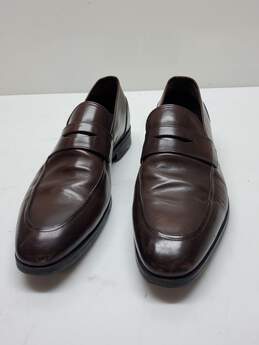 To Boot New York Adam Derrick Dark Brown Leather Loafers Size 11