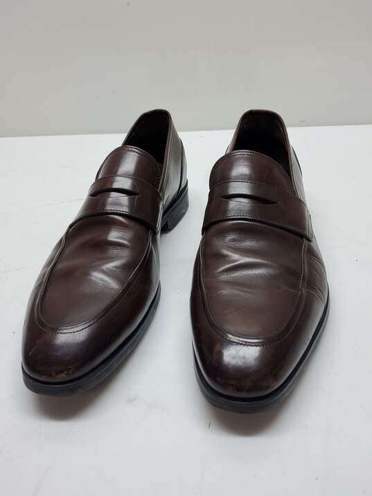 To Boot New York Adam Derrick Dark Brown Leather Loafers Size 11 image number 1