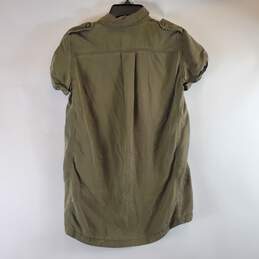 FreePeople Women Green Button Up Sz S alternative image