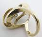 14k Yellow Gold 0.59CTTW Diamond Abstract Statement Ring 9.4g image number 2