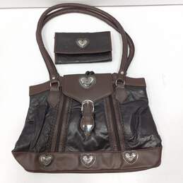 Embassy Brown Western Style Bag with Wallet