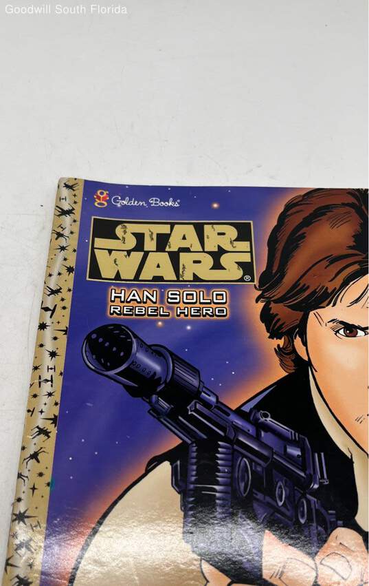 A Golden Super Shape Book Star Wars Han Solo Rebel Hero Paperback Book image number 2