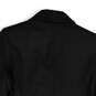 Womens Black Notch Lapel Long Sleeve Flap Pocket Four Button Blazer Size S image number 4
