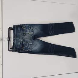 Men's Blue Slim Straight Denim Jeans Size 31 x 32 alternative image