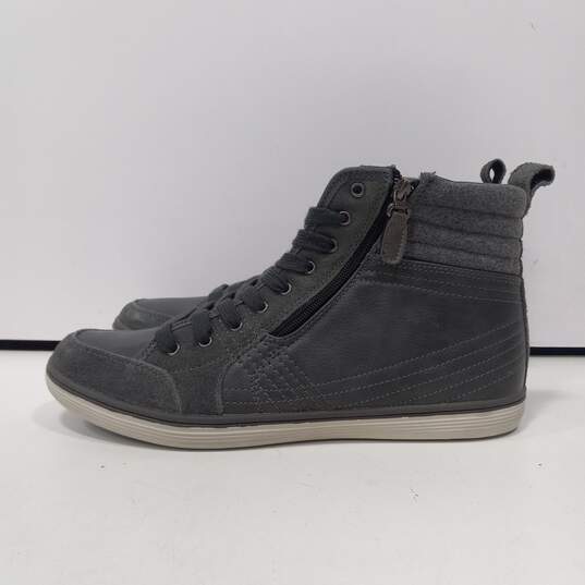 Kenneth Cole Reaction Men's Gray Think Big High Top Fashion  Sneakers Size 11M image number 2