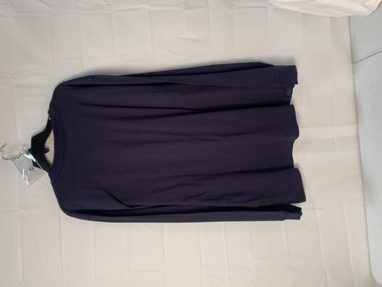 Dark Blue Men's Long Sleeve Carhartt Shirt Size: Large image number 3