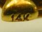 Antique Edwardian 14K Gold Platinum Top 2.5mm Old European Cut Diamond 4.4g image number 5