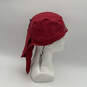 NWT Womens Red Cotton Bling Headwrap Fashionable Bandana Hat One Size image number 4
