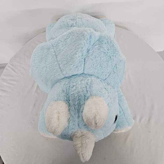 Uoozii Light Blue Triceratops Weighted Stuffed Animal image number 2
