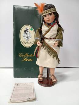 Geppeddo "Collector's Series" Doll Anoki IOB with Certificate of Authenticity
