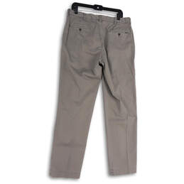 NWT Mens Gray Classic Fit Slash Pocket Straight Leg Chino Pants Size 35x32 alternative image