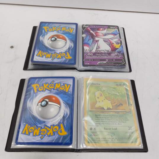 Pokemon Pair of Big Collector Card Books w/ Assorted Cards image number 4