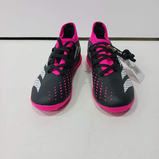 Adidas Youth Pink & Black Predator Accuracy.3 Football/Soccer Cleats Size 3.5 NWT image number 1