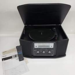 TEAC Model GF-350 Turntable/Tuner/CD Recorder System w/ Remote UNTESTED P/R
