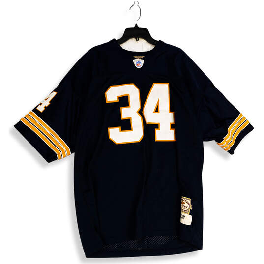 Mens Orange Blue #34 Walter Payton Chicago Bears NFL Jersey Size 3XL 56 image number 1