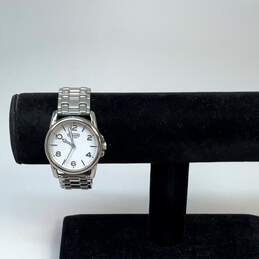 Designer Citizen 820583 Two-Tone Rhinestones White Round Dial Quartz Wristwatch