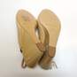 Coach Women's Vikki Beige Patent Wedge Heels Size 5.5 image number 6