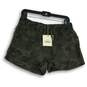 NWT Womens Green Camouflage Elastic Waist Drawstring Athletic Shorts Size M image number 1