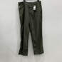 NWT Mens Green Straight Leg 5-Pocket Design Work Pants Size 42/36 image number 1