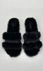 Michael Kors Tula Black Fur Slides Sandals Size 8 image number 5