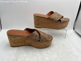 Coach Womens Brown Platform Sandals Size 6.5 alternative image