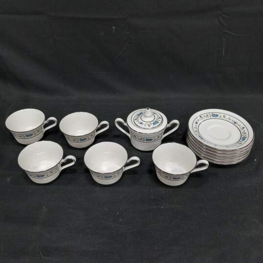 Bundle of Noritake Norma Cups/Saucers & Lidded Sugar Bowl image number 1