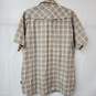 Patagonia Short Sleeves Snap Front Plaid Brown/Pink Shirt Women's XXL image number 3