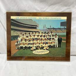 Vintage 1963 Dodgers World Champions Plaque