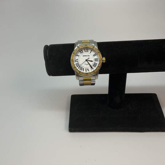 Designer Invicta Angel Two-Tone Stainless Steel Analog Wristwatch image number 1