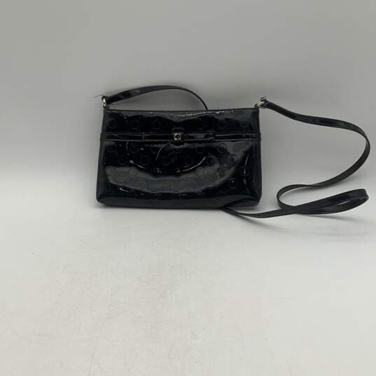Kate Spade Womens Black Patent Leather Inner Pocket Crossbody Bag Purse image number 1