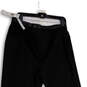 NWT Womens Black Flat Front Stretch Wide Leg Ankle Pants Size 12 image number 4