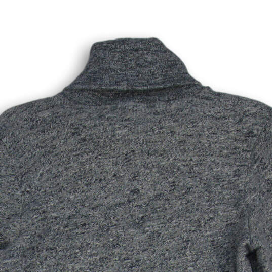 Womens Blue Gray Long Sleeve Turtle Neck Pullover Sweater Size Medium image number 3