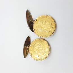 Antique 22K Gold Collectible German Coin in 18K Gold Cufflinks alternative image
