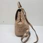 Michael Kors Viviane Quilted Leather Backpack in Tan 10x11x5" image number 4