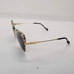 Sonix 'Highland' Black & White Horn Rimmed Gold Frame Sunglasses alternative image