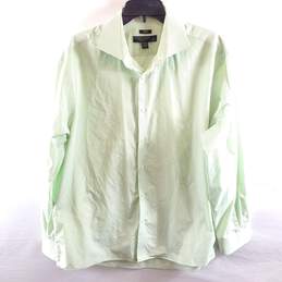 Pronto Uomo Men Green Plaid Button Up Shirt XL