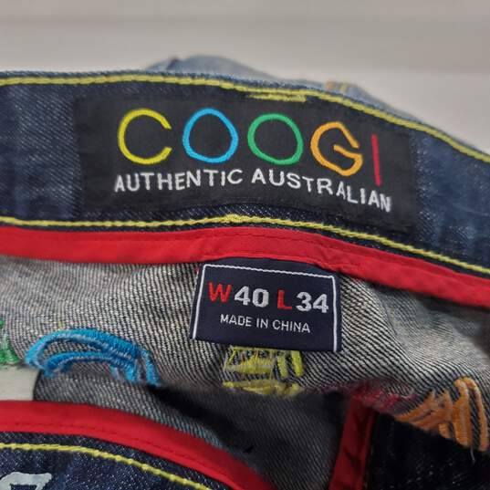 Coogi Australia 'The Art of Life' Denim Jeans Men's Size 40x34 image number 4