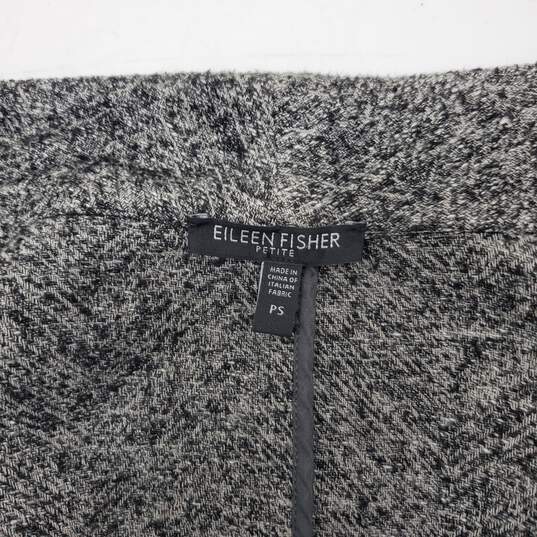 Eileen Fisher Cotton Blend Open Front Cardigan Sweater Size PS image number 3