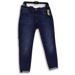 NWT Womens Blue Denim Medium Wash Pockets Alexa Ankle Jeans Size W30