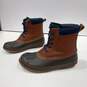 London Fog Collection Leather Brown, Blue, And Green Water Resistant Boots Size 10M image number 2