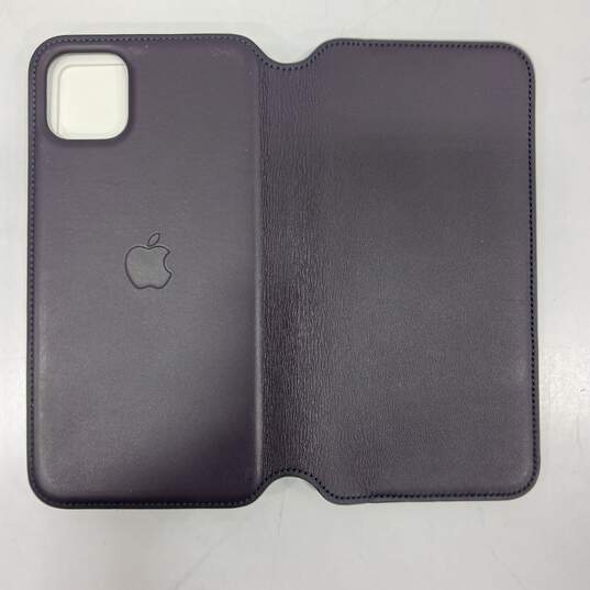 iPhone 11 Pro Max Leather Folio Aubergine IOB image number 5