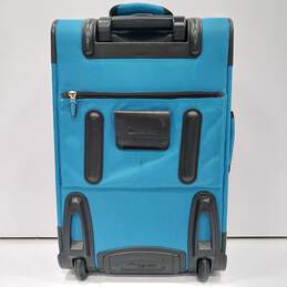 Delsey Blue Canvas Suitcase alternative image