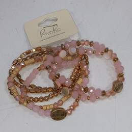 Bundle of Assorted Pink Beaded Fashion Jewelry alternative image